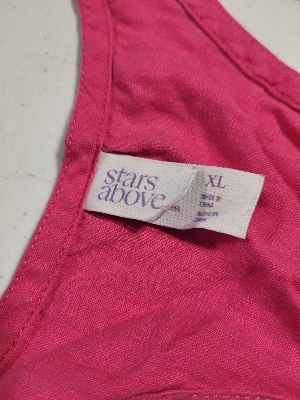stars above Hot Pink Racerback Tank Top - Picture 2 of 4